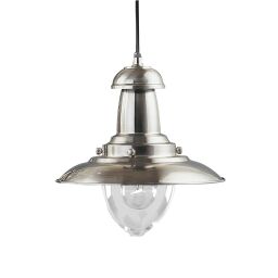 4301SS Fisherman Lampa wisząca - satyna srebrny Searchlight