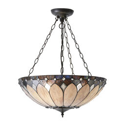 63976 Tiffany Brooklyn 3lt lampa wisząca Interiors1900