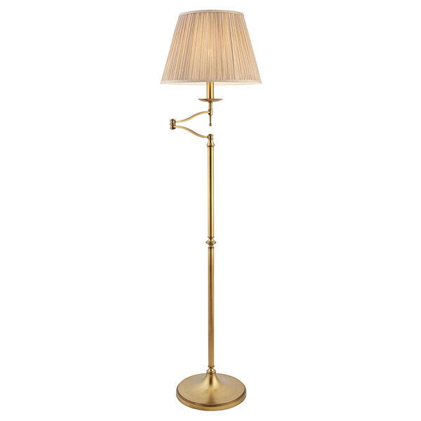 63621 Stanford antique brass 1lt lampa stojąca Interiors1900 - MEGA rabaty w koszyku %