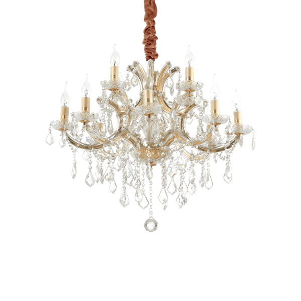167404 Lampa wisząca napoleon sp12 gold Ideal Lux - Mega RABATY w koszyku %