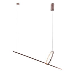 P0570D Lampa Wisząca Lozanna 18W Brushed Bronze Maxlight 