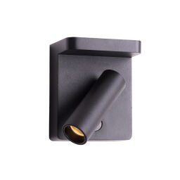 W0374 Lofer Kinkiet Czarny 7w 364lm 3000k Maxlight 