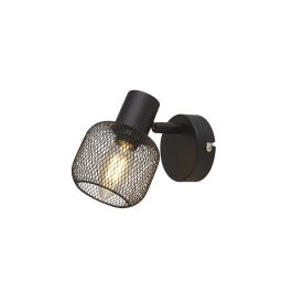 81201-1BK Meshy Cage reflektorek Kinkiet - czarny Searchlight