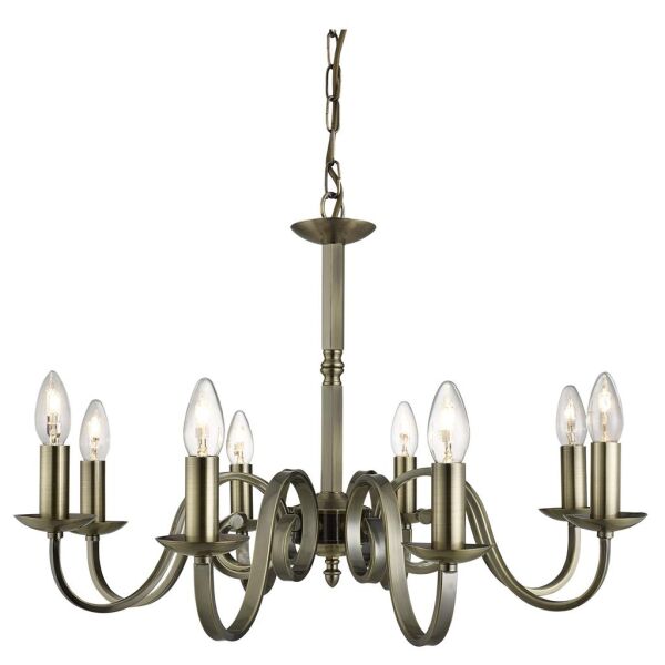 1508-8AB Richmond 8Lt Lampa wisząca - antyczny mosiądz Searchlight