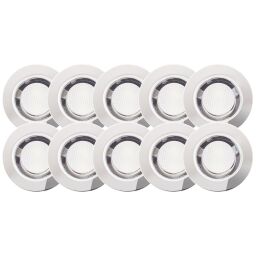 G03093/82 Zestaw do wbudowania Cosa 30 LED 10 sztuk stal nierdzewna / zimna biel