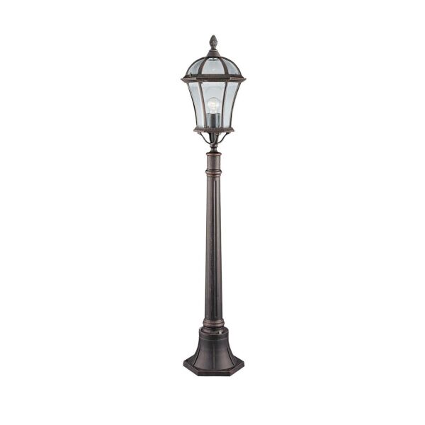 1568 Capri Słupek ogrodowy - Aluminium, Rustic brązowy & szkło, IP23 Searchlight