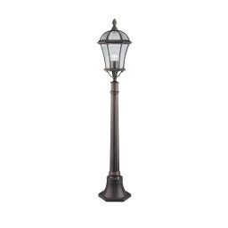 1568 Capri Słupek ogrodowy - Aluminium, Rustic brązowy & szkło, IP23 Searchlight