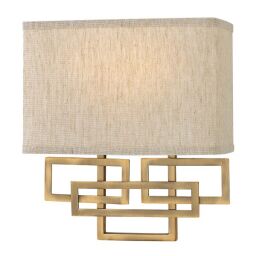 HK-LANZA2-BR Lampa ścienna Lanza 2 Light – szczotkowany brąz Elstead - Mega RABATY w koszyku %