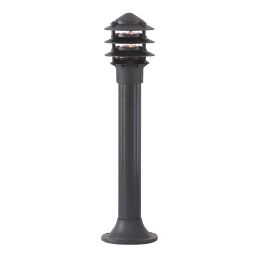 1076-730 Bollards 730mm Słupek ogrodowy - czarny Aluminium & szkło, IP44 Searchlight
