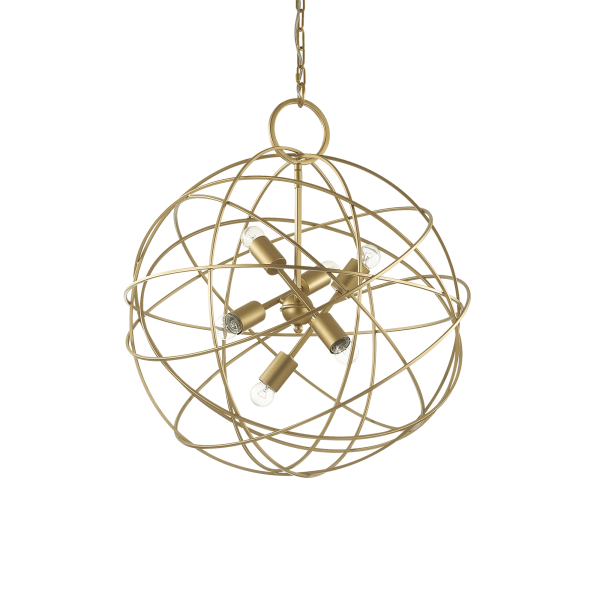 156026 Lampa wisząca konse sp6 gold Ideal Lux - Mega RABATY w koszyku %