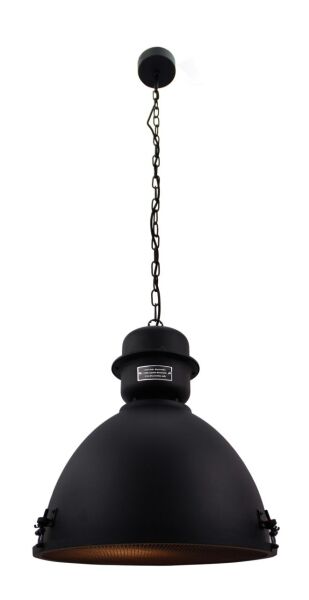 HK19243S76 Lampa wisząca Kiki 1-płomień czarny korund