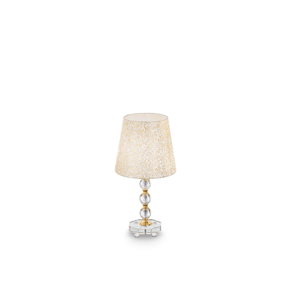 077741 Lampa stołowa queen tl1 medium gold Ideal Lux - Mega RABATY w koszyku %