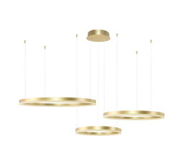 Lampa wisząca HALO PENDANT 100+80+60 CCT Złoty Sterowanie pilotem AZ4976 AZzardo