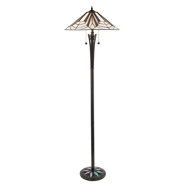 63934 Tiffany Astoria 2lt lampa stojąca Interiors1900 - MEGA rabaty w koszyku %