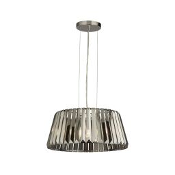 2895-5SM Tiara 5Lt Lampa wisząca - Chrome & Smoked szkło Searchlight