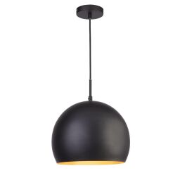 3038BK Chicago Industrial Lampa wisząca - czarny Metal Searchlight