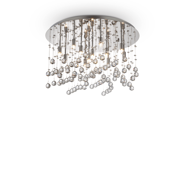 077802 Plafon moonlight pl12 chrome Ideal Lux - Mega RABATY w koszyku %