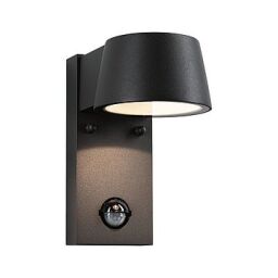 PL94453 Oprawa elewacyjna czujnik PIR 230V Wandl Capea 5W Czarny 