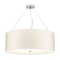 DL-PEARCE26-5LT-IV-PC Lampa wisząca 66 cm Pearce – 5 źródeł światła – Polerowany chrom Elstead - Mega RABATY w koszyku %