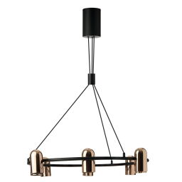 Lampa wisząca VIVI PENDANT 8 GO-BK AZ5731 AZzardo