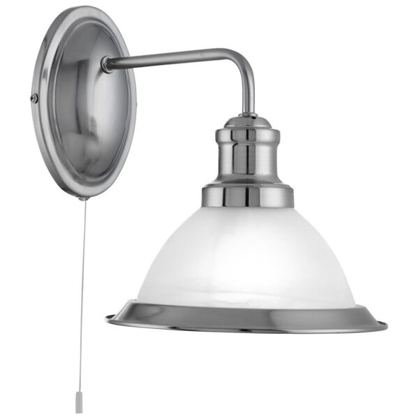 1481SS Bistro Kinkiet - satyna srebrny & szkło Searchlight