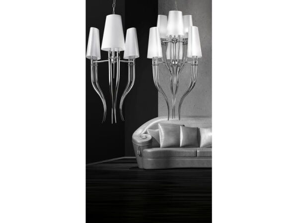 Lampa wisząca DIABLO 3+3 biała AZ0173 Azzardo