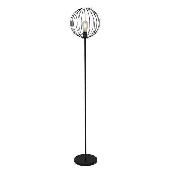 EU60832BK Rondo Floor Lamp - Black Wire Frame Searchlight