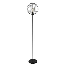 EU60832BK Rondo Floor Lamp - Black Wire Frame Searchlight