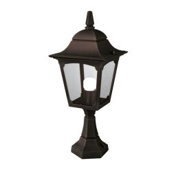CP4-BLACK Kaplica 1 Lekka latarnia na cokole Elstead - Mega RABATY w koszyku %