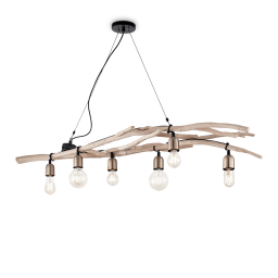 180922 Lampa wisząca driftwood sp6 wood Ideal Lux - Mega RABATY w koszyku %