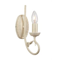 OV1-IVORY-GOLD Lampa ścienna Olivia 1 – kość słoniowa/złoto Elstead - Mega RABATY w koszyku %