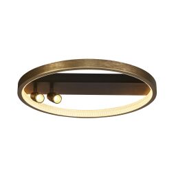 20228-2GO Grace Flush - Black & Gold Metal Searchlight
