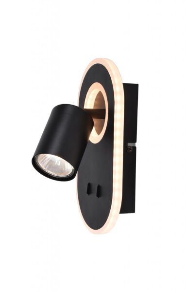 G99556/06 Kinkiet LED na ścianę spot czarny Brilliant