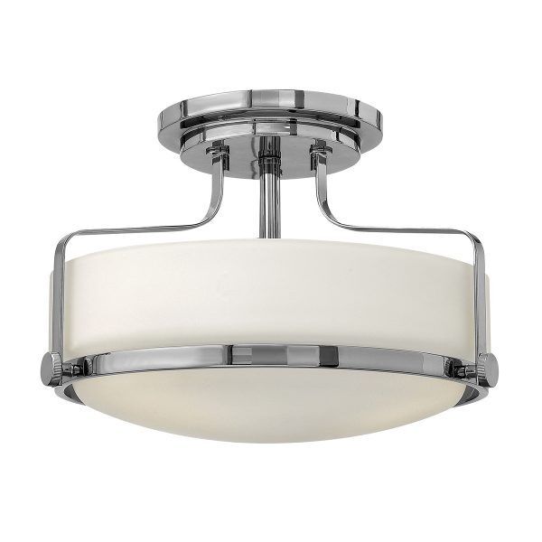 HK-HARPER-SFS-CM Harper 3 Light Small Semi Flush – Chrom Elstead - Mega RABATY w koszyku %