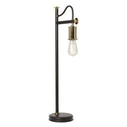 DOUILLE-TL-BPB Lampa stołowa Douille 1 – czarny/polerowany mosiądz Elstead - Mega RABATY w koszyku %