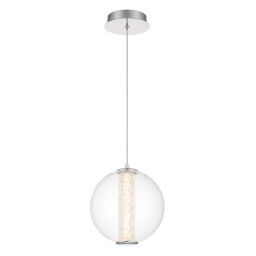 QN-ATOMO-1P-PC Lampa wisząca Atomo – 1 źródło światła – Polerowany chrom Elstead  - Mega RABATY w koszyku %