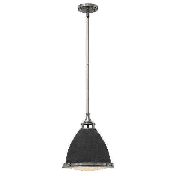 HK-AMELIA-P-M-DZ lampa wisząca Amelia 1 Light Medium – Postarzany cynk Elstead - Mega RABATY w koszyku %