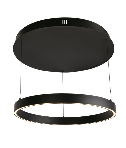 30411BK Layla Gesture Control Pendant - Black Metal & Opal Acrylic Searchlight