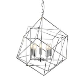 7865-5CC Cube 5Lt Lampa wisząca Lampa sufitowa - Polished Chrome Searchlight