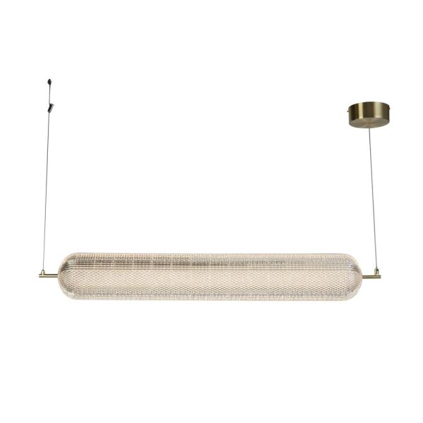 28800SB Capsule LED Convertible Satin Brass Pendant Light Searchlight