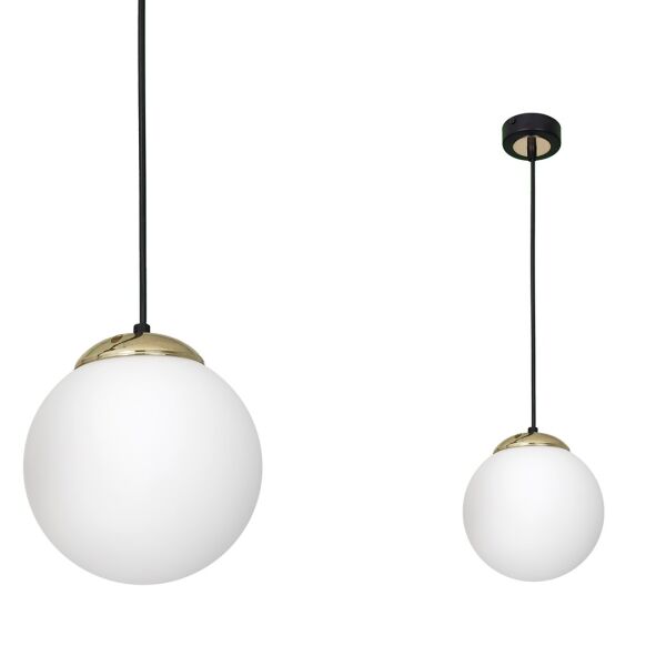 MLP6495 Lampa wisząca SPARTA BLACK / GOLD 1xE27 Milagro - rabaty 20% w koszyku
