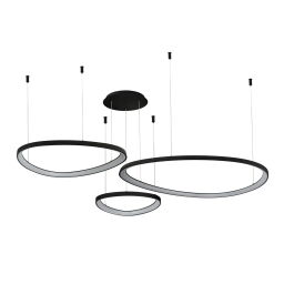 Lampa wisząca AMANDA PENDANT 42+62+82 CCT SWITCH 3-STEP DIMM BK AZ5774 AZzardo