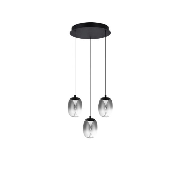Lampa wisząca PAMELA 11 ROUND 3 SMOKY AZ6268 AZzardo