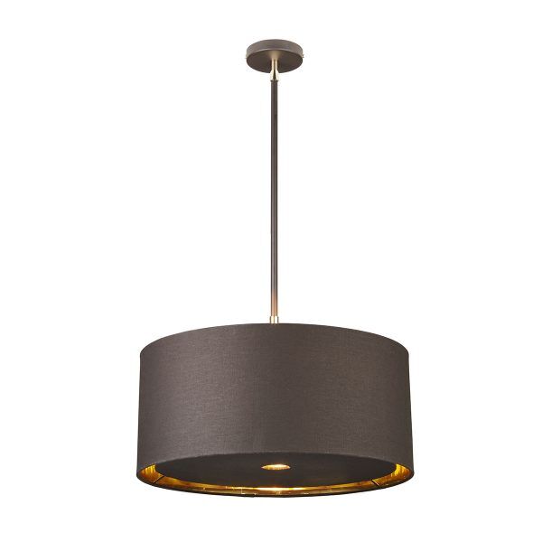BALANCE-P-BRPB Lampa wisząca Balance 1 Light – Brązowy i polerowany mosiądz Elstead - Mega RABATY w koszyku %