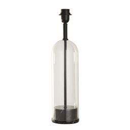 EU81711BK Oxford Table Lamp Base -  Black Metal, Marble and Glass Searchlight