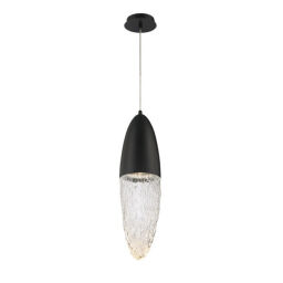 QN-ECROU-1P-BK Lampa wisząca Ecrou – Matowa czerń Elstead  - Mega RABATY w koszyku %