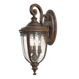 FE-EB2-M-BRB Latarnia ścienna Bridle 3 Light Medium Wall — brytyjski brąz Elstead - Mega RABATY w koszyku %