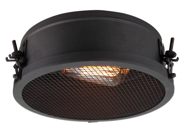 HK19236S76 Lampa sufitowa Zois 1-płomieniowo-czarny korund