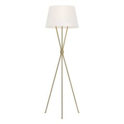 FE-PENNY-FL-BB Lampa podłogowa Penny 1 – polerowany mosiądz Elstead - Mega RABATY w koszyku %
