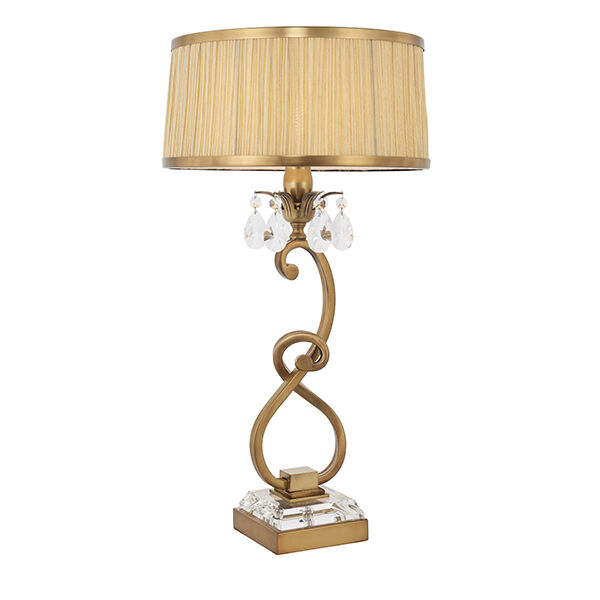 63523 Oksana antique brass 1lt lampa stołowa Interiors1900 - MEGA rabaty w koszyku %